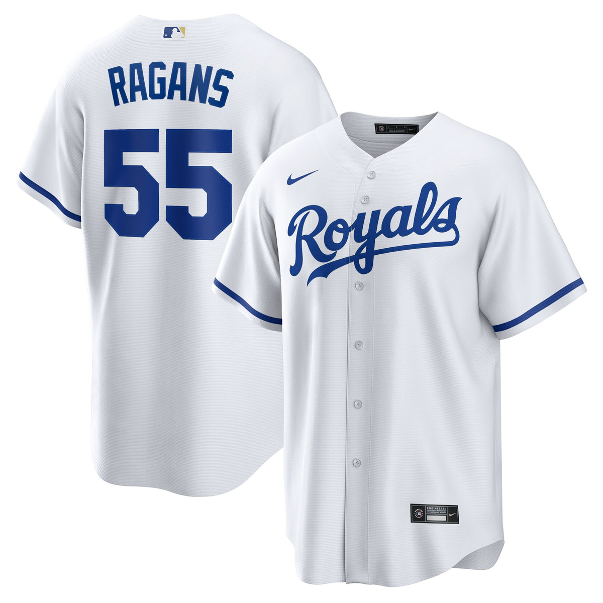 Kansas City Royals Cole Ragans White Home Replica Jersey