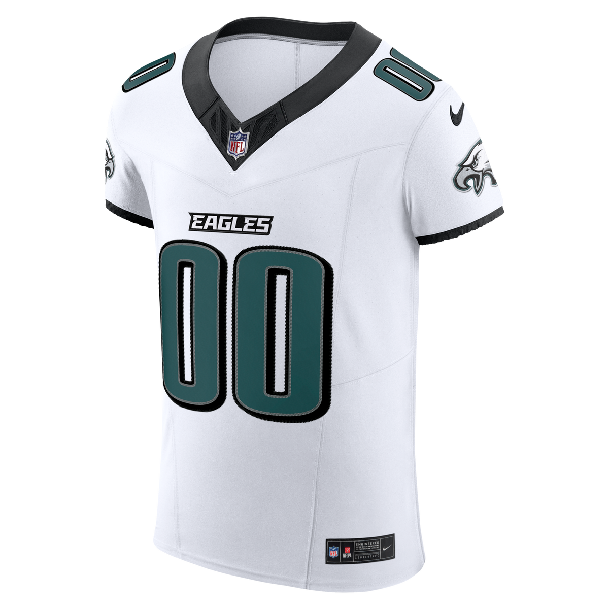 Philadelphia Eagles White Vapor F.U.S.E. Elite Custom Jersey