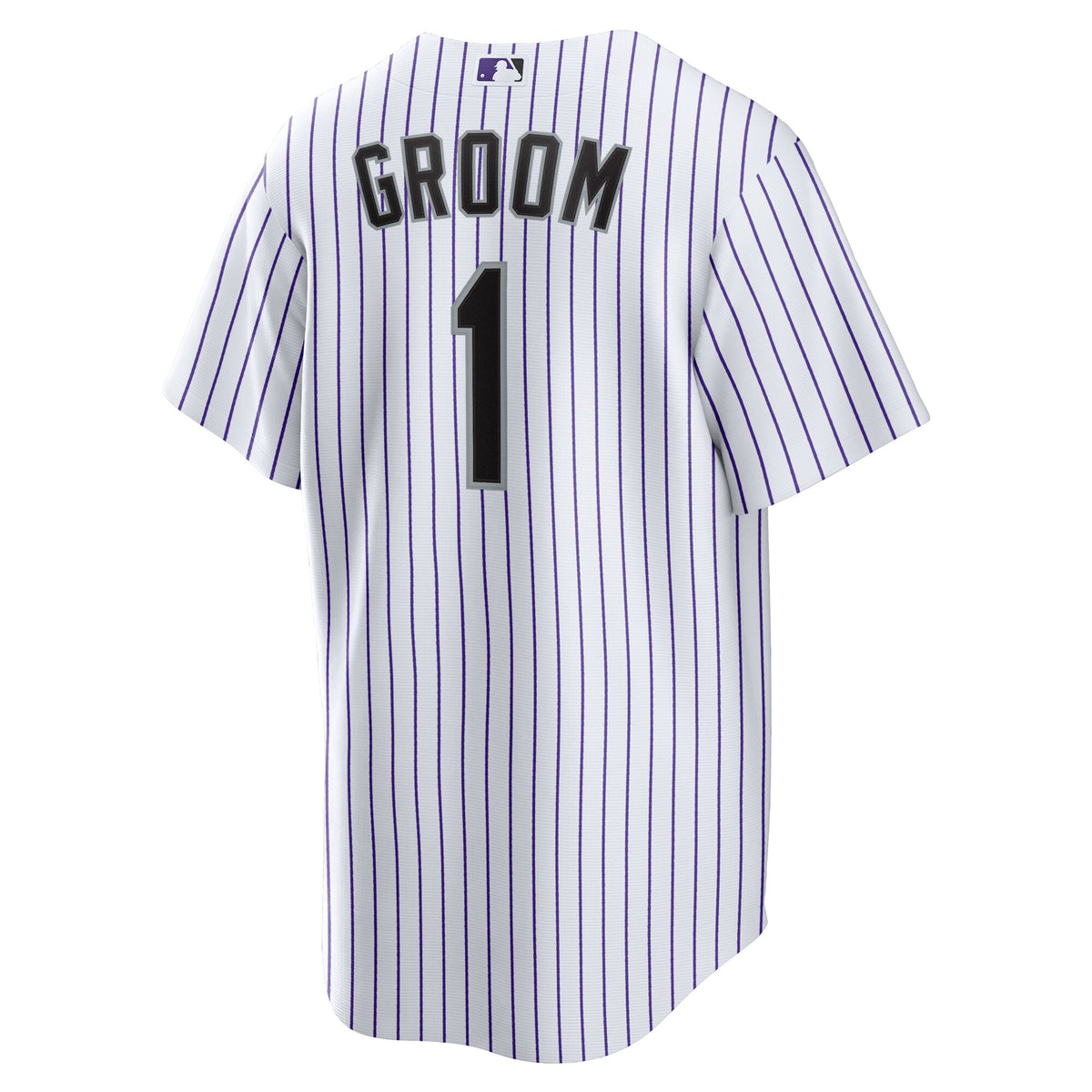Colorado Rockies White #1 Groom Home Replica Jersey