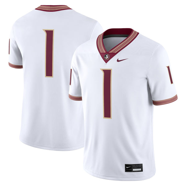 #1 Florida State Seminoles Game Jersey - White