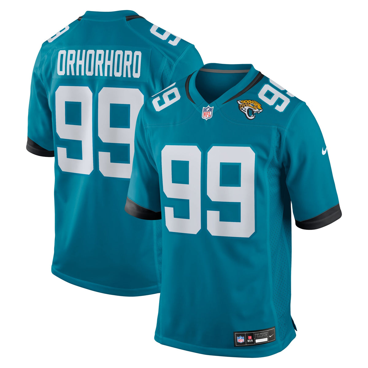 Jacksonville Jaguars Ruke Orhorhoro Teal Team Game Jersey