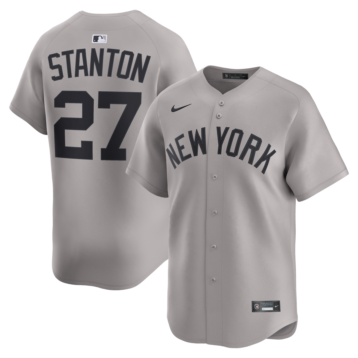 New York Yankees Giancarlo Stanton Gray Road Limited Jersey