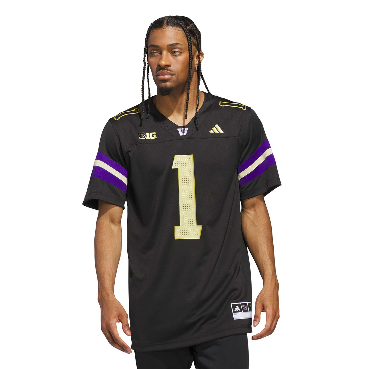 #1 Washington Huskies Premier Strategy Jersey - Black