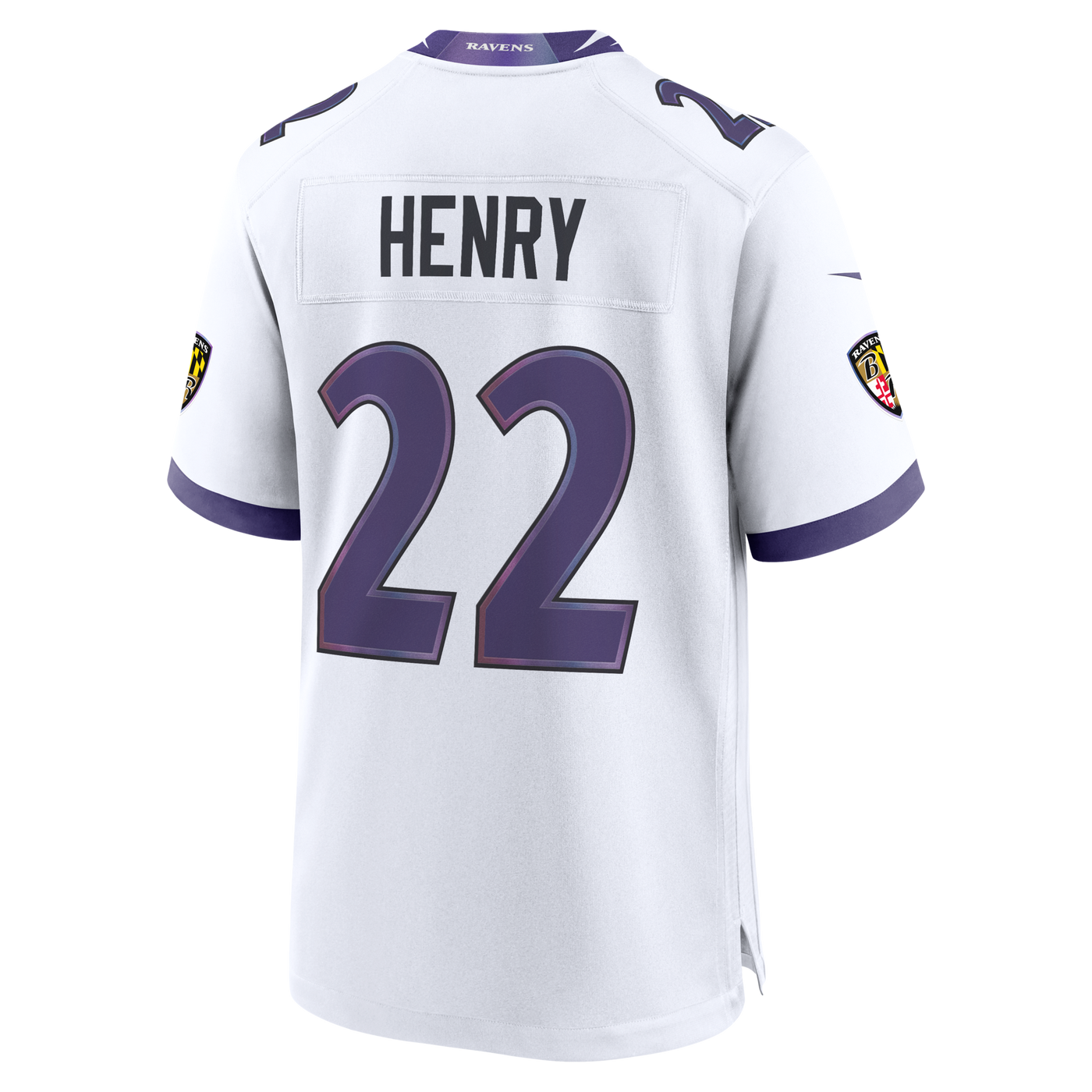 Baltimore Ravens Derrick Henry Nike White Game Jersey