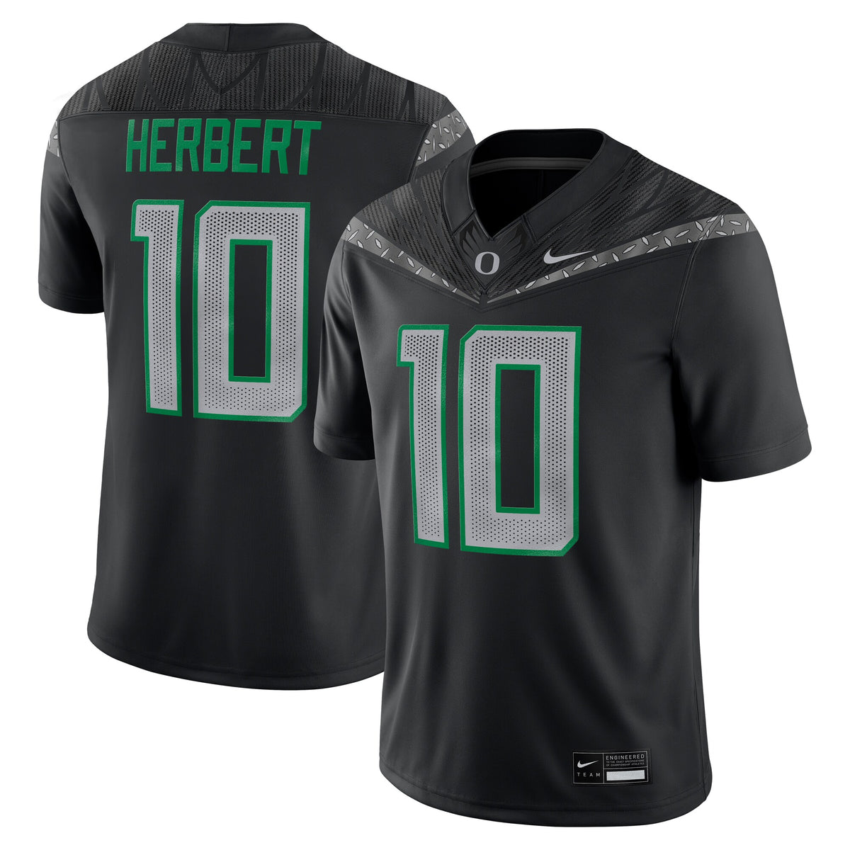 Justin Herbert Oregon Ducks Alumni Game Jersey - Black