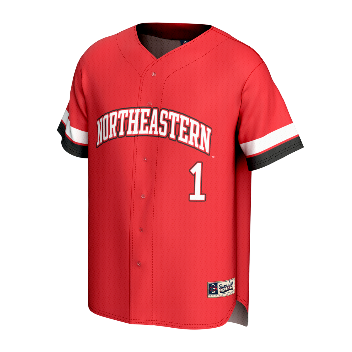 Northeastern Huskies GameDay Greats Lightweight Collegiate Baseball Fashion Jersey - Red