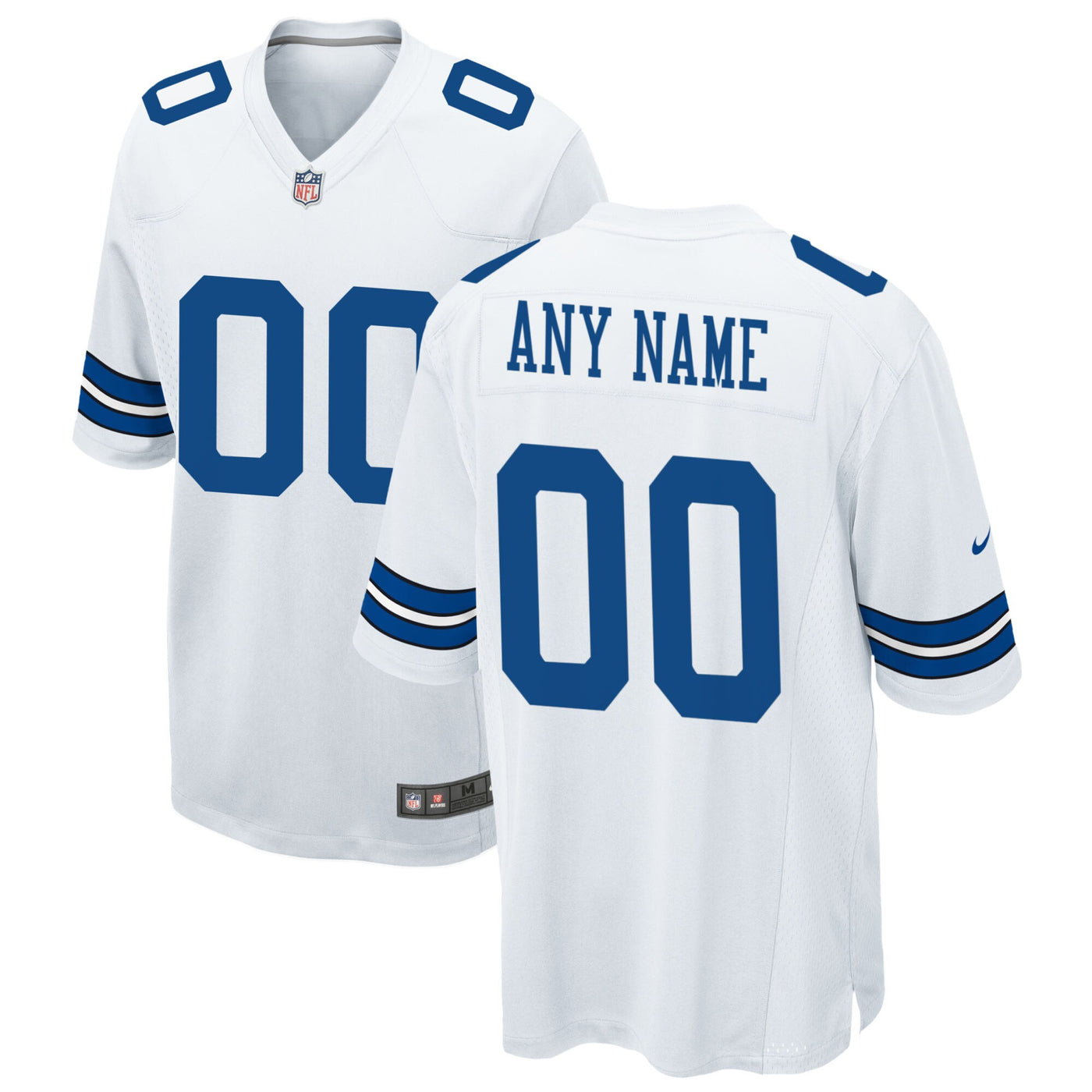 Dallas Cowboys Nike White Custom Game Jersey