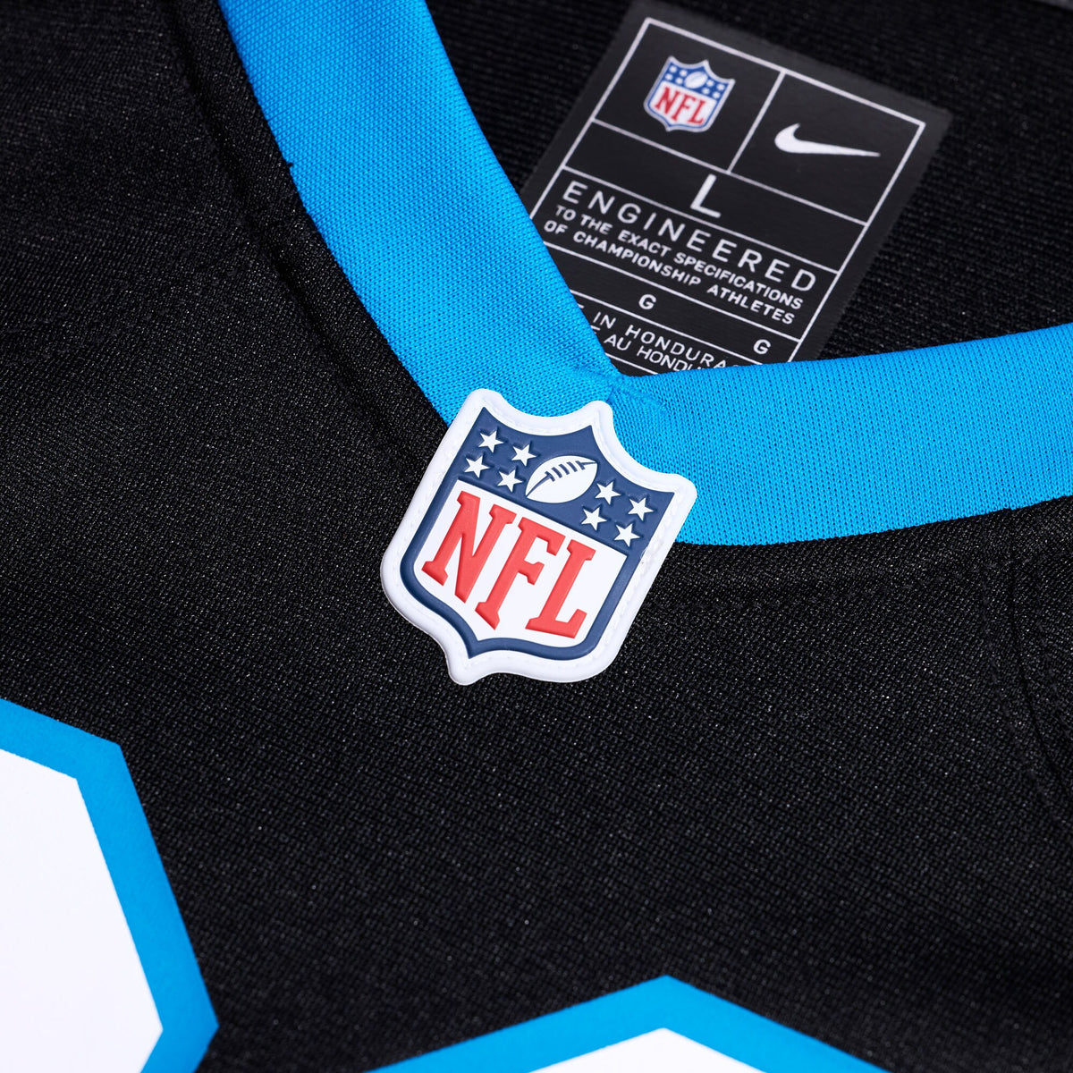 Carolina Panthers Akayleb Evans Black Team Game Jersey