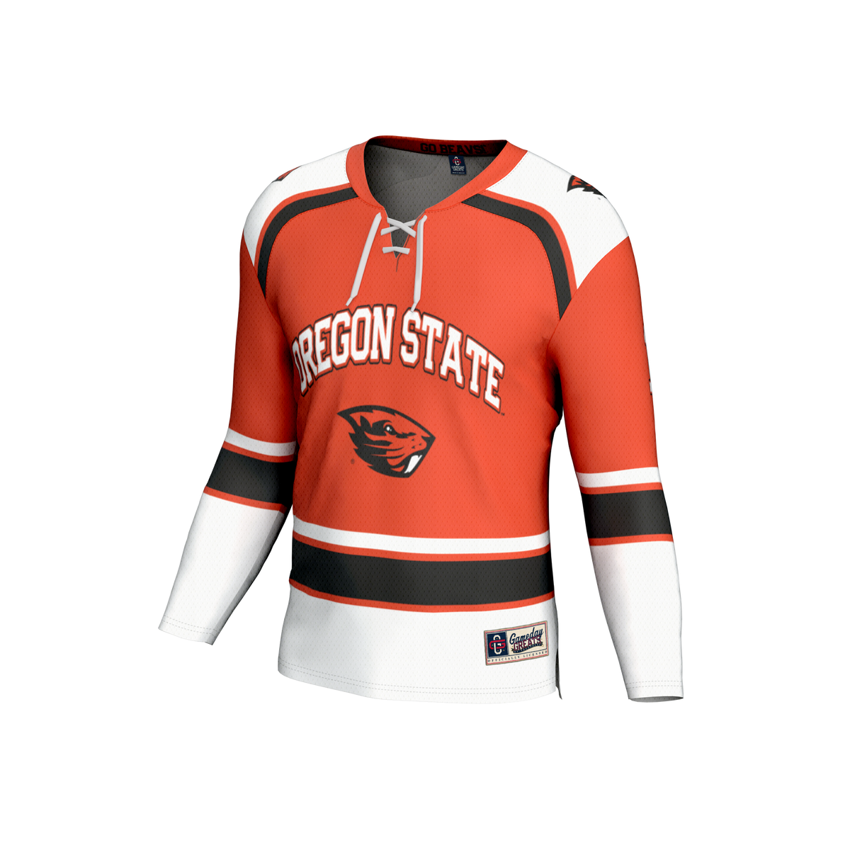 #1 Oregon State Beavers GameDay Greats Lightweight Hockey Fashion Jersey - Orange