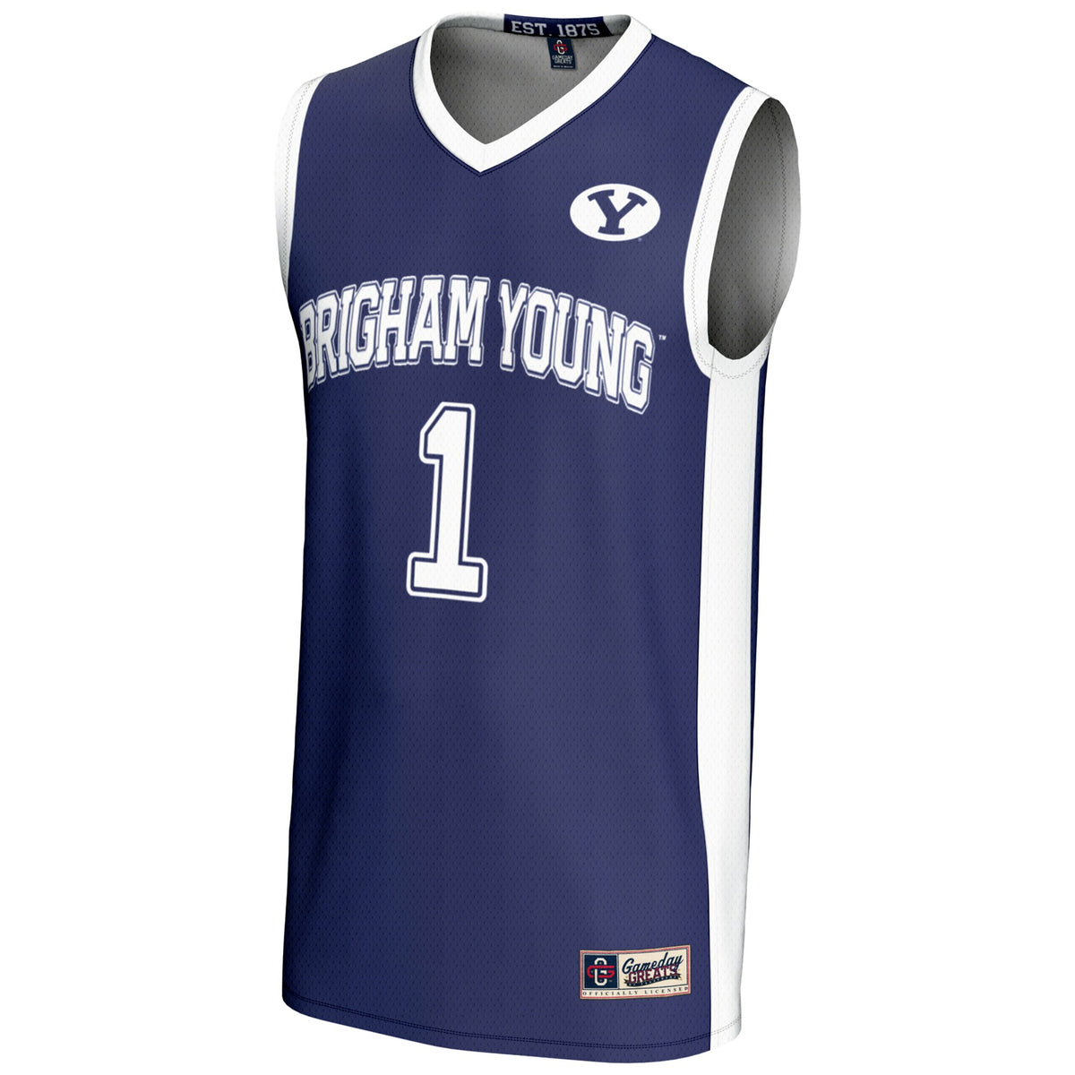 #1 BYU Cougars GameDay Greats Lightweight Basketball Jersey - Navy