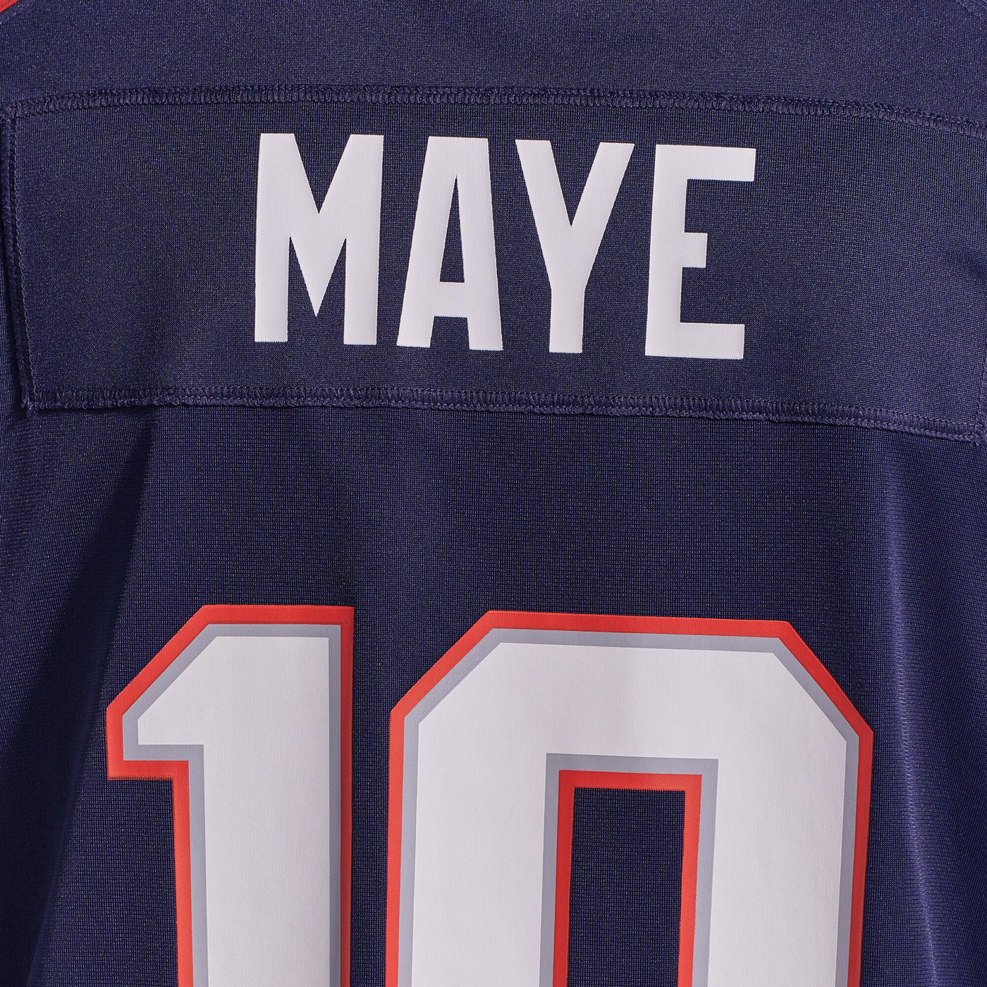 New England Patriots Drake Maye Nike Navy Player Game Jersey