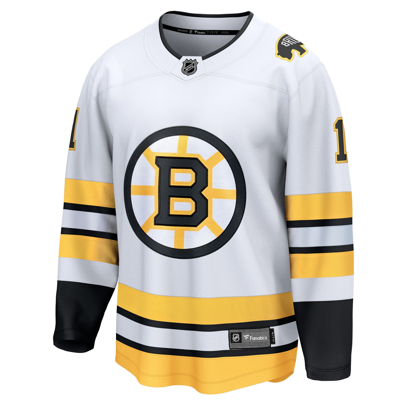 Boston Bruins Jeremy Swayman Fanatics White Away Breakaway Player Jersey