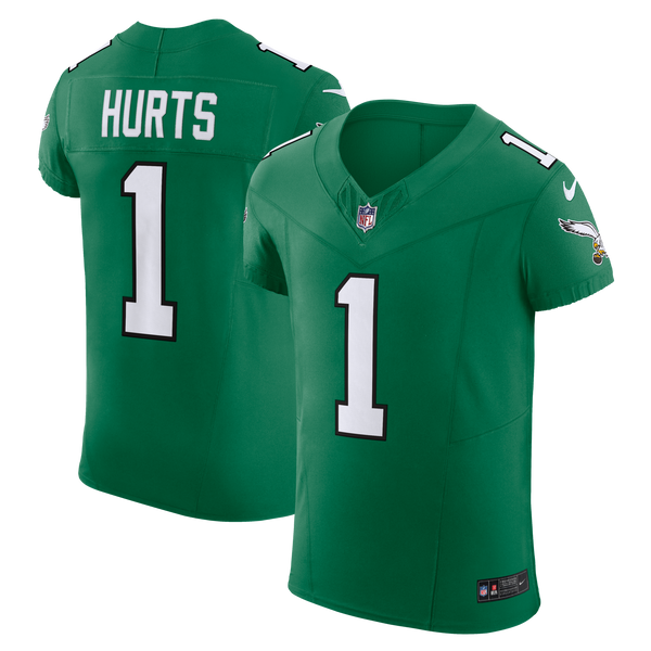 Philadelphia Eagles Jalen Hurts Nike Kelly Green Alternate Vapor F.U.S.E. Elite Jersey