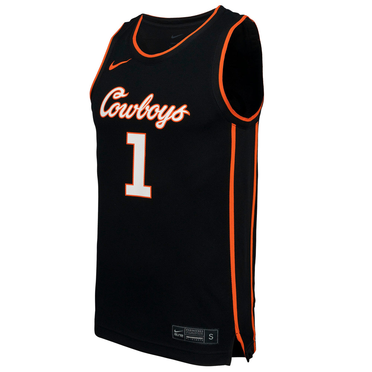 #1 Oklahoma State Cowboys Replica Basketball Jersey - Black