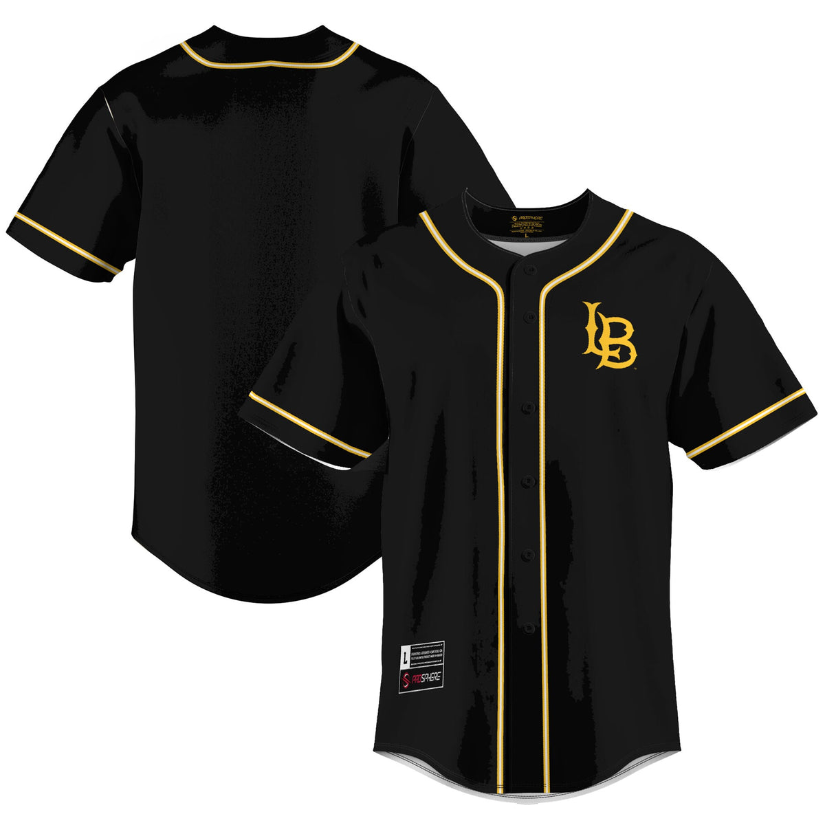 Cal State Long Beach The Beach GameDay Greats Lightweight Baseball Jersey - Gold