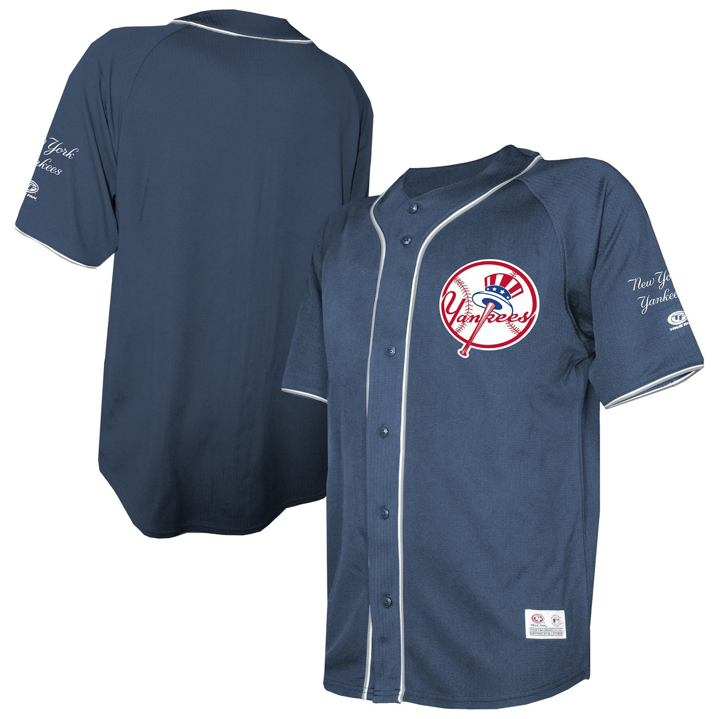 New York Yankees Stitches Navy Team Color Full-Button Fashion Jersey