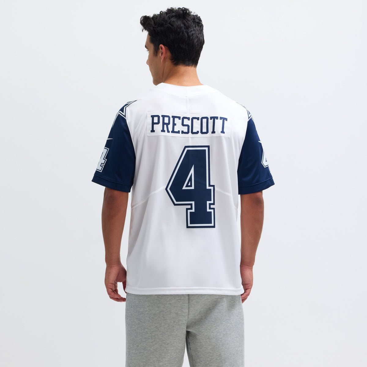 Dallas Cowboys Dak Prescott White Color Rush Vapor Limited Jersey
