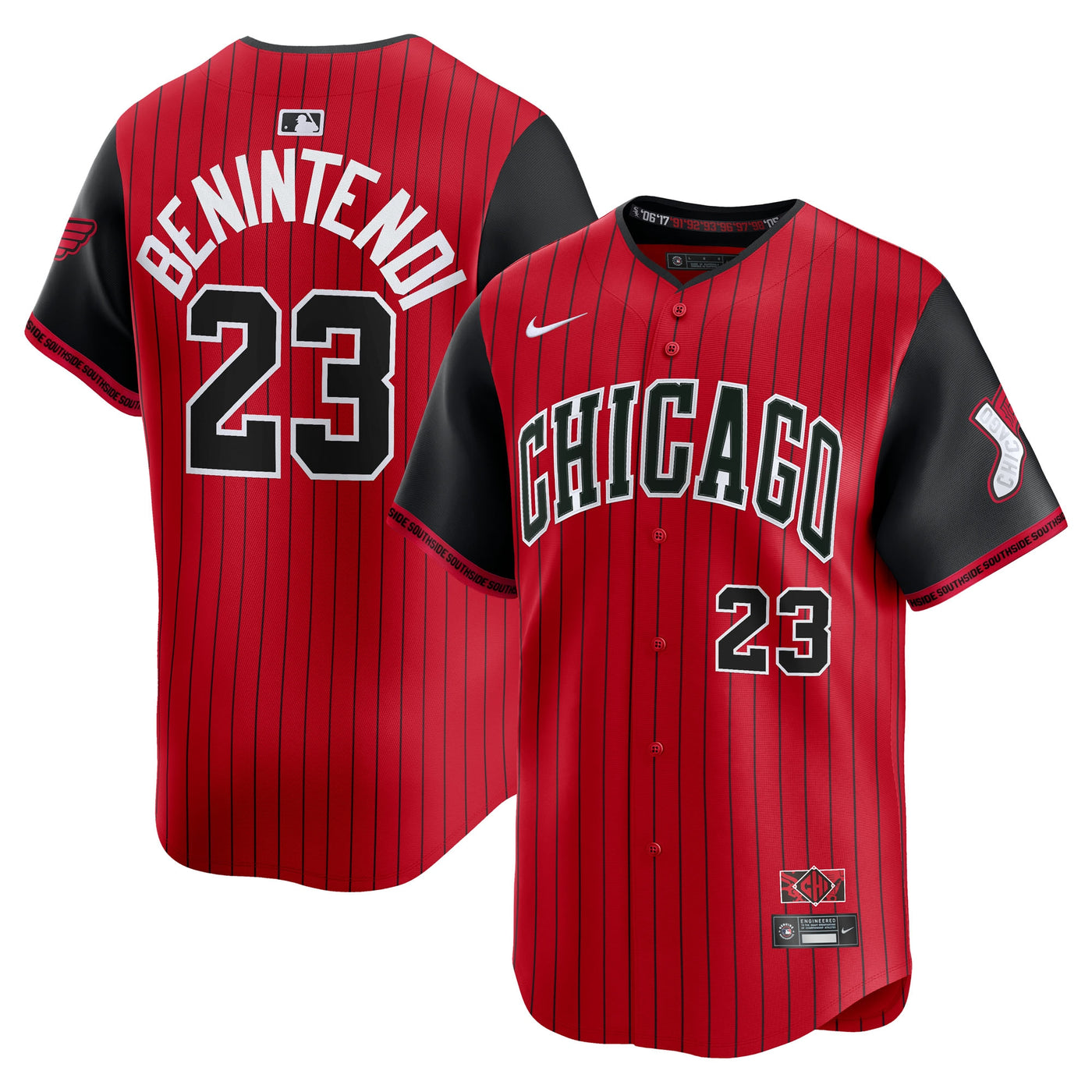 Chicago White Sox Andrew Benintendi Nike Red/Black 2025 City Connect Limited Player Jersey
