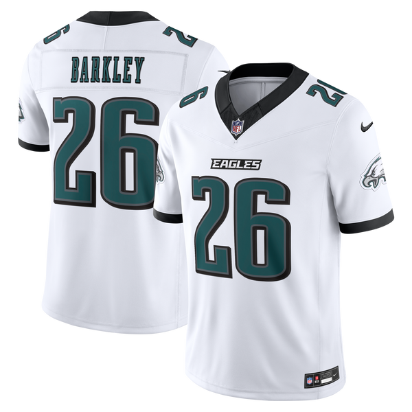 Philadelphia Eagles Saquon Barkley Nike White Vapor F.U.S.E. Stitched Limited Jersey