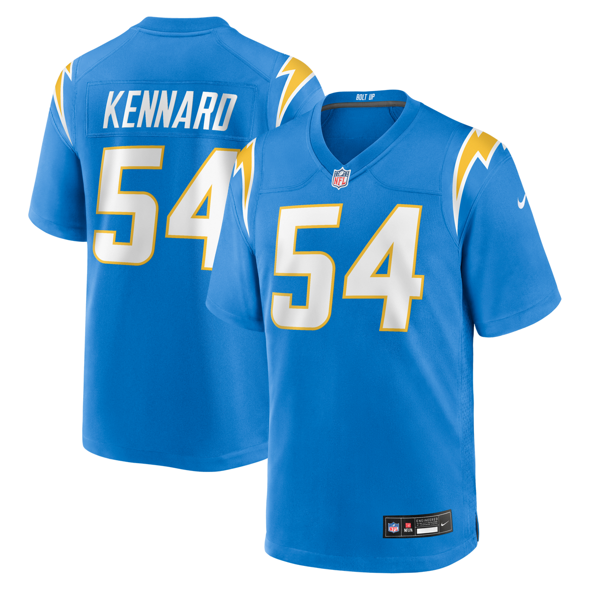 Los Angeles Chargers Kyle Kennard Powder Blue Team Game Jersey