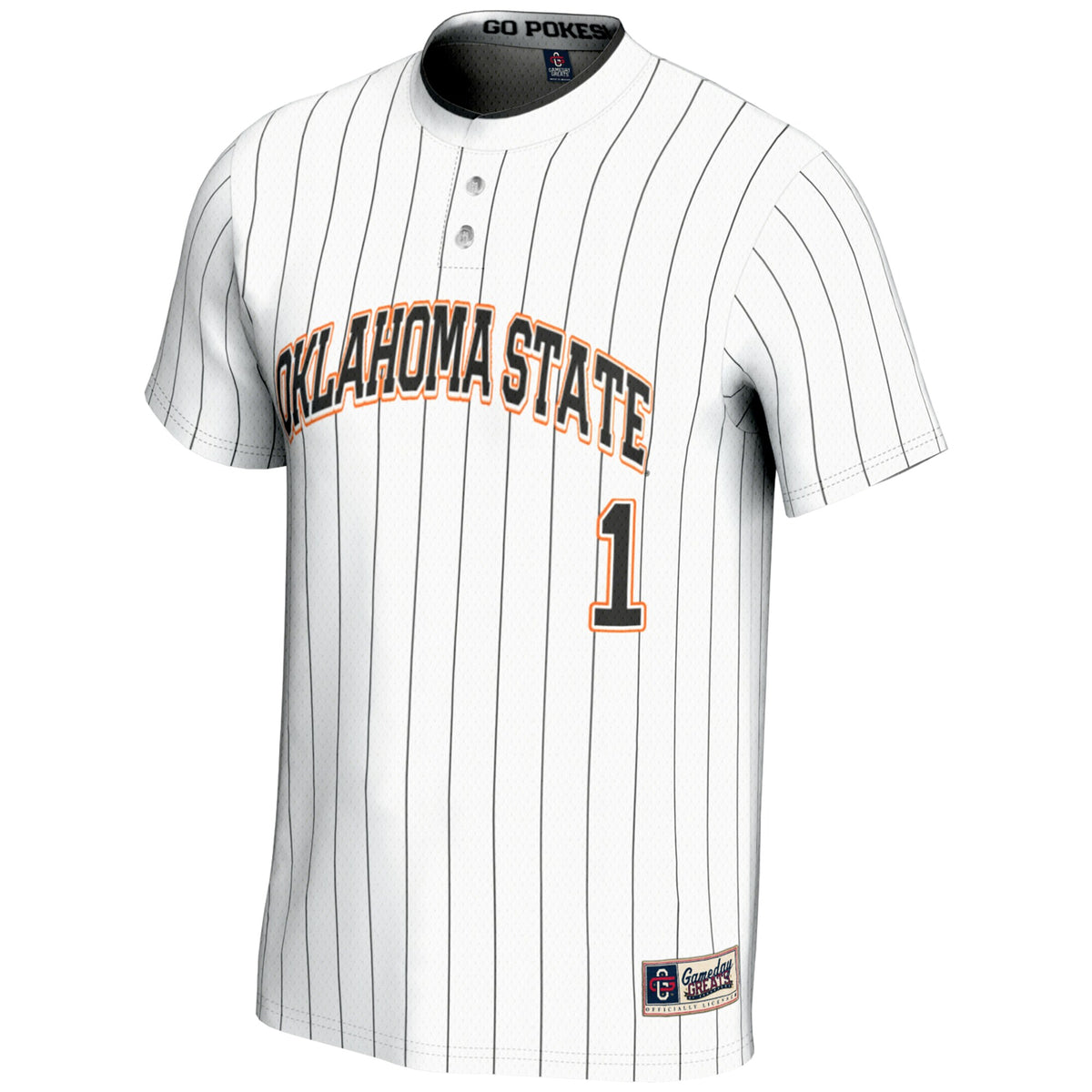 #1 Oklahoma State Cowboys GameDay Greats Lightweight Softball Jersey - White