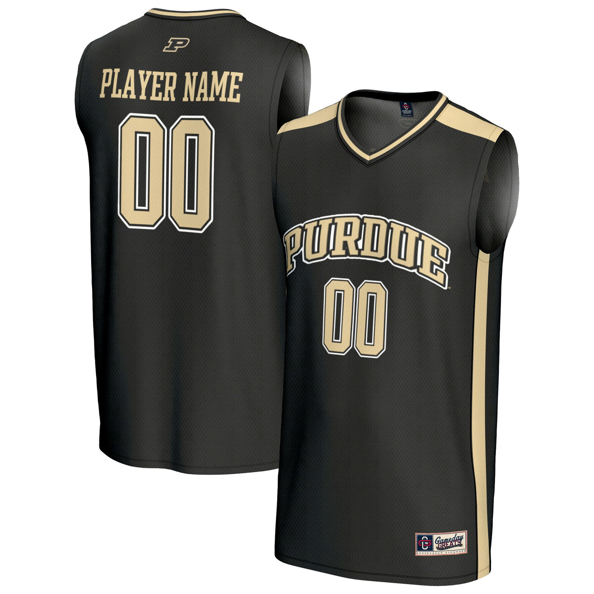Purdue Boilermakers GameDay Greats NIL Pick-A-Player Lightweight Basketball Fashion Jersey - Black