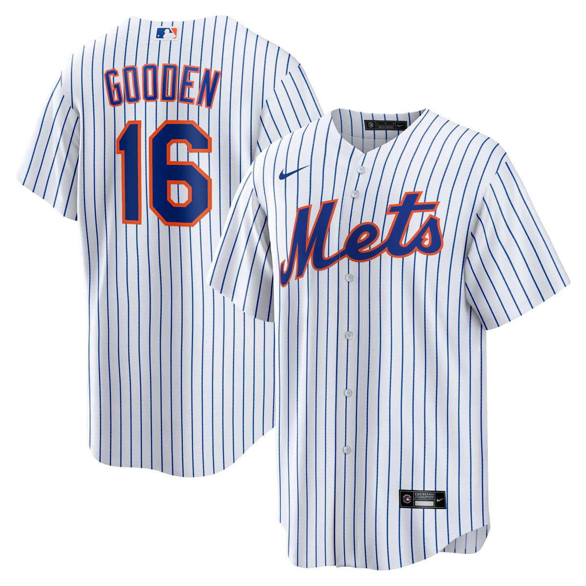 New York Mets Dwight Gooden White Home Replica Player Jersey