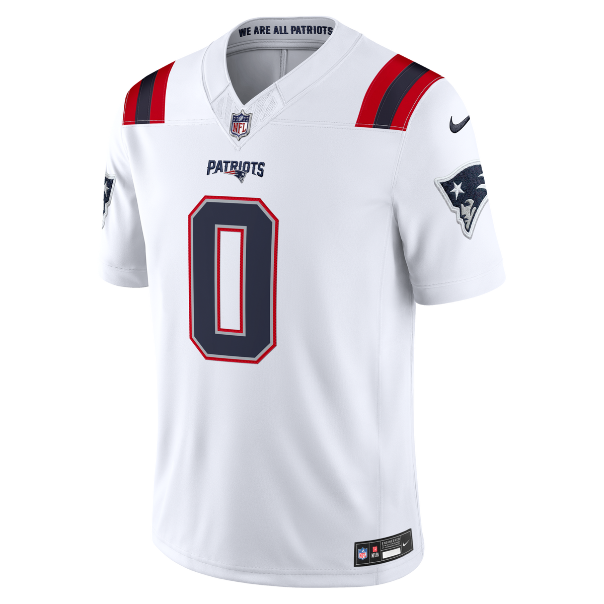 New England Patriots Christian Gonzalez White Vapor F.U.S.E. Stitched Limited Jersey