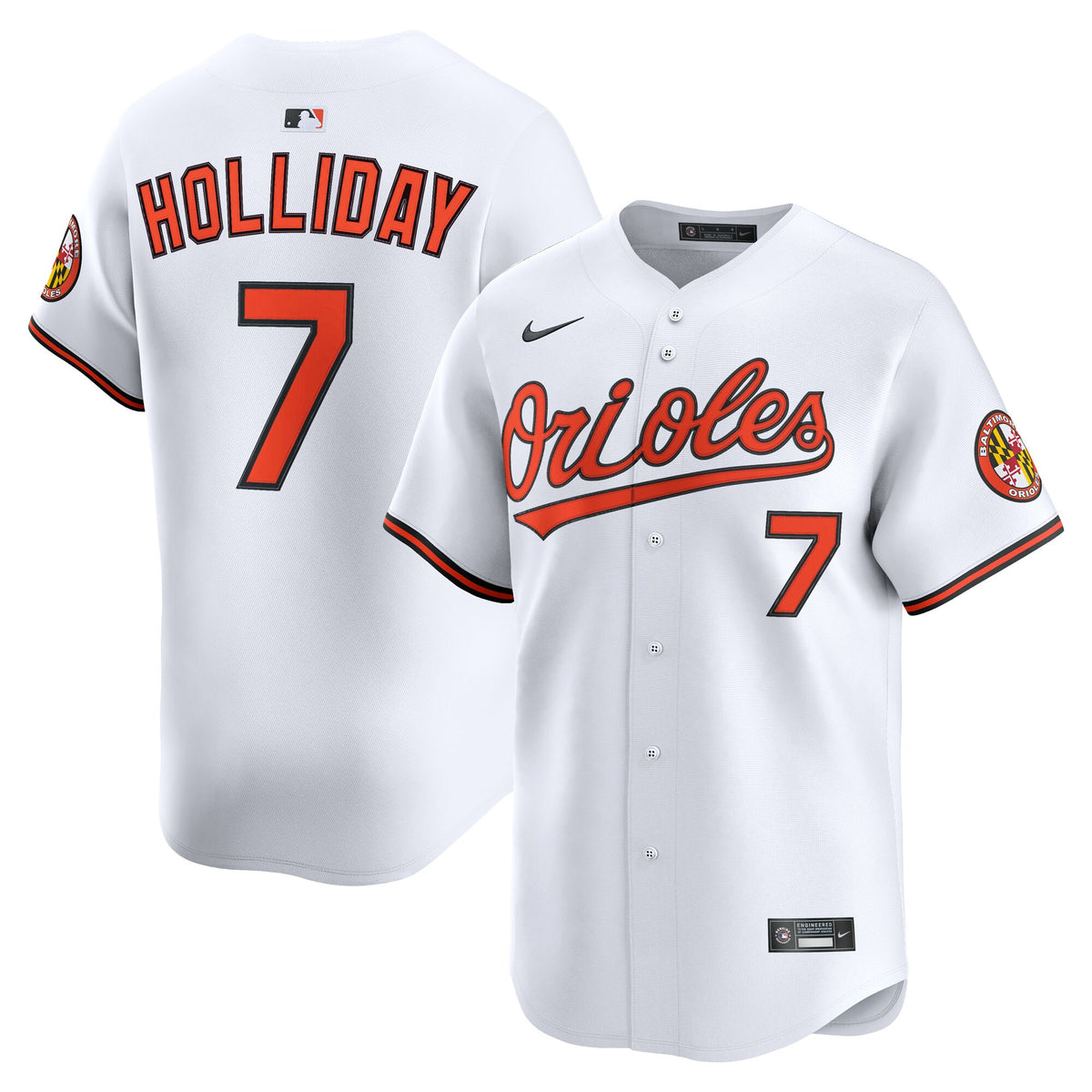 Baltimore Orioles Jackson Holliday White Home Limited Jersey