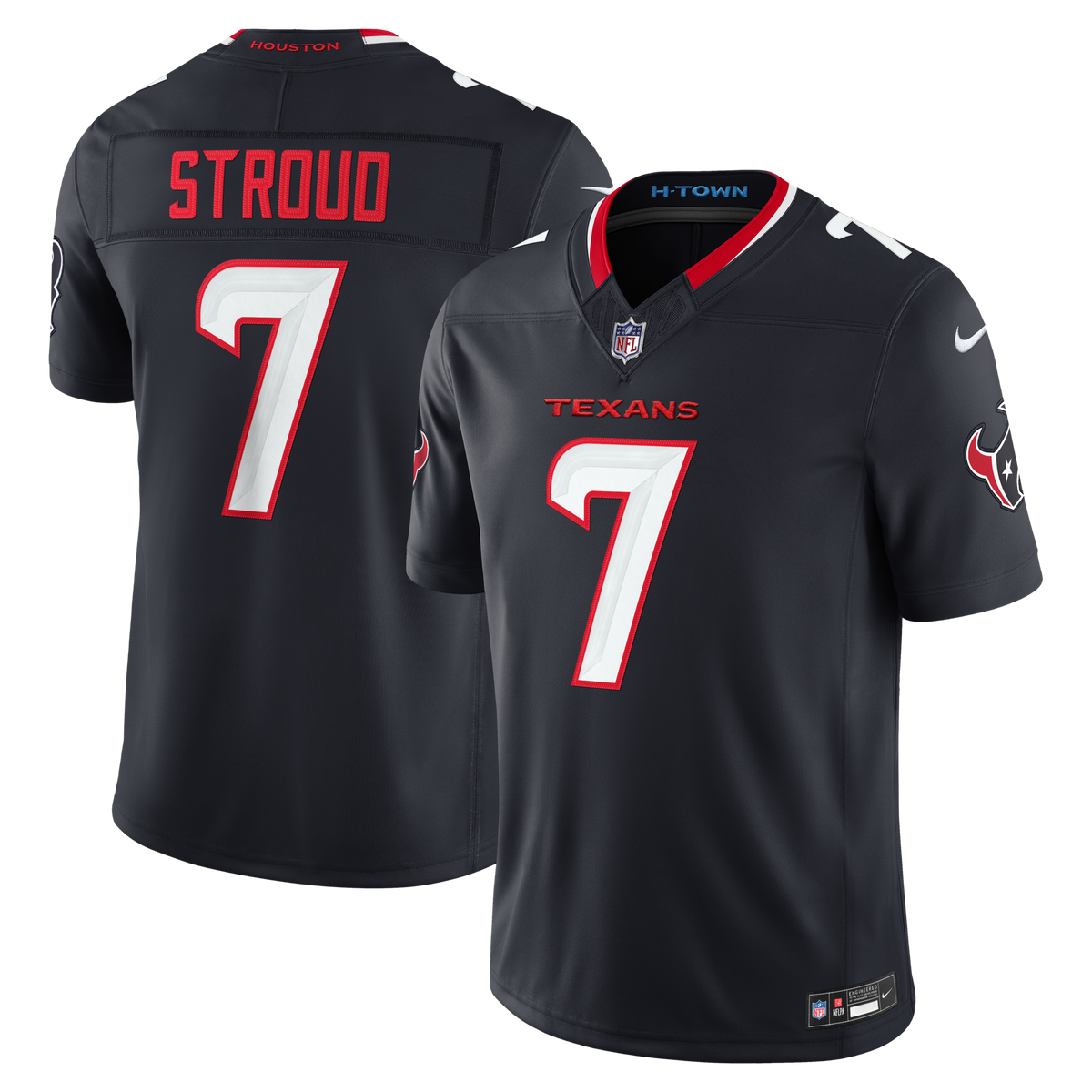 Houston Texans C.J. Stroud Navy Team Vapor F.U.S.E. Stitched Limited Jersey