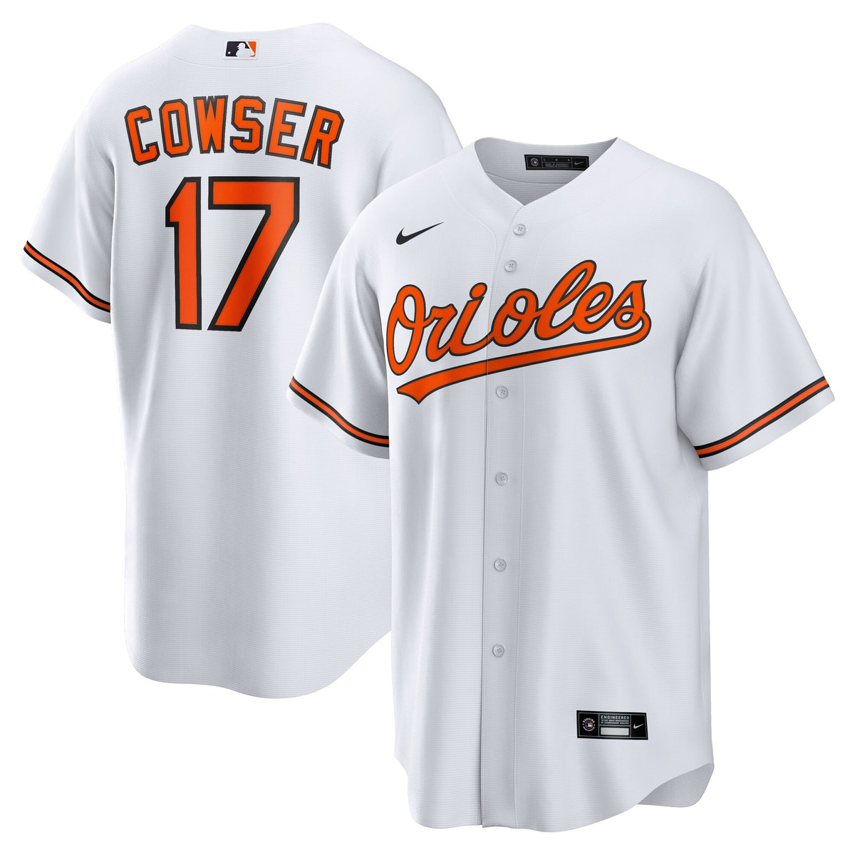Baltimore Orioles Colton Cowser White Home Replica Jersey