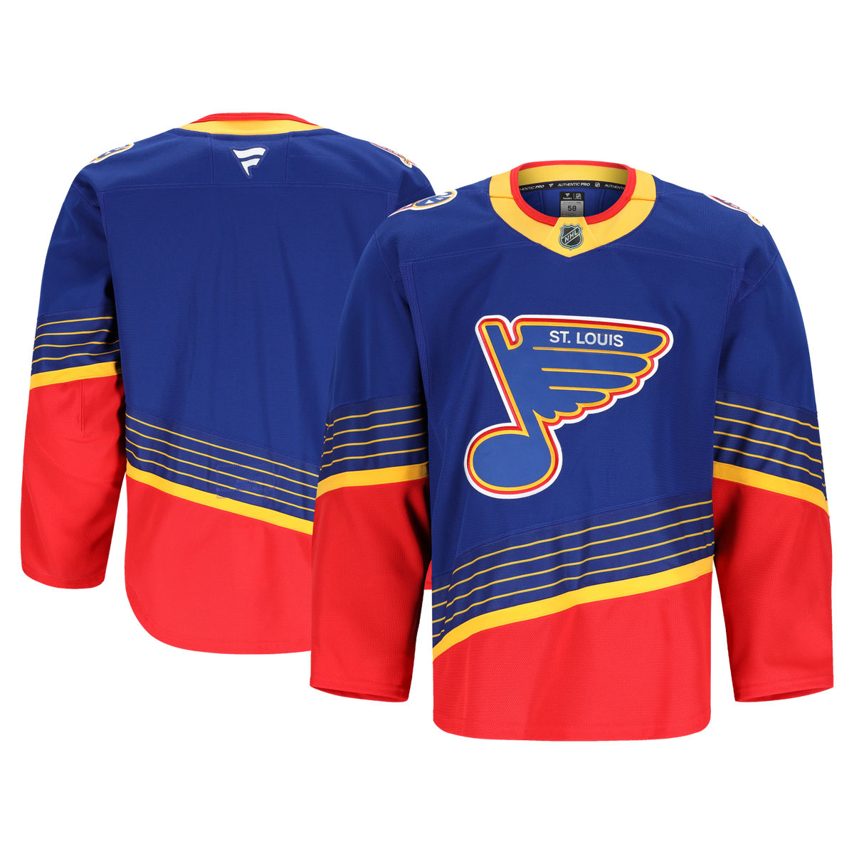 St. Louis Blues Fanatics Blue Alternate 2 Authentic Pro Jersey