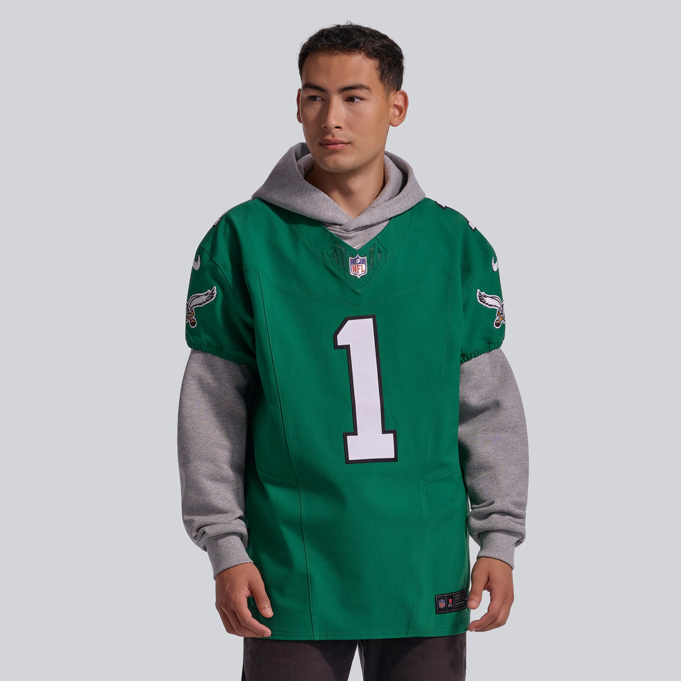 Philadelphia Eagles Jalen Hurts Nike Kelly Green Alternate Vapor F.U.S.E. Elite Jersey