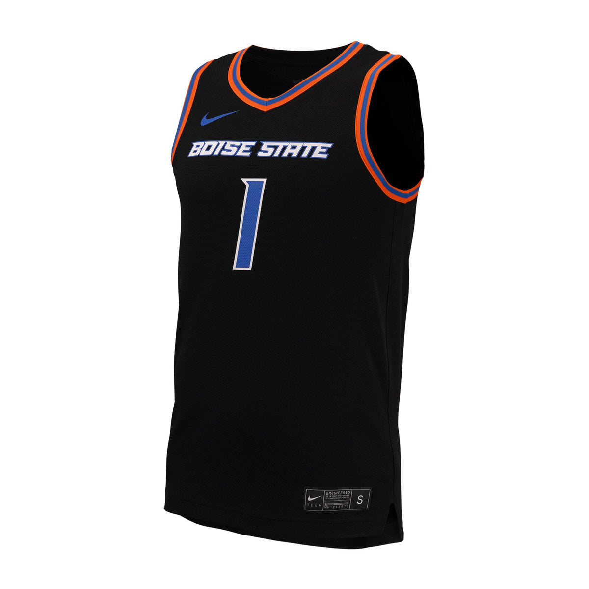 #1 Boise State Broncos Replica Basketball Jersey - Black
