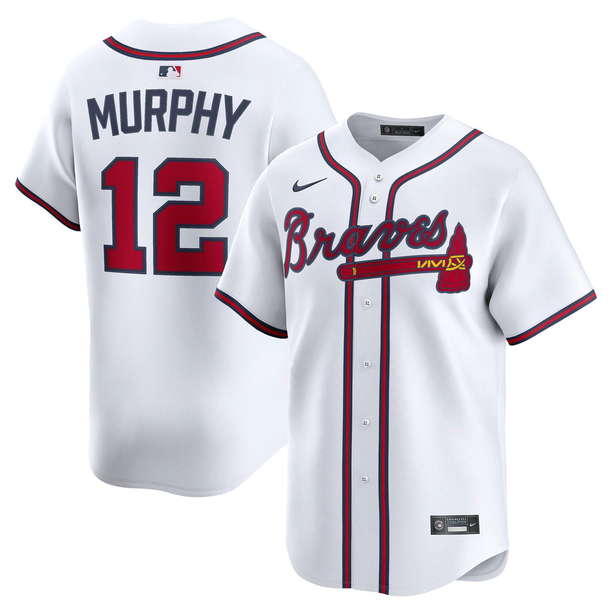 Atlanta Braves Sean Murphy White Home Limited Player Jersey