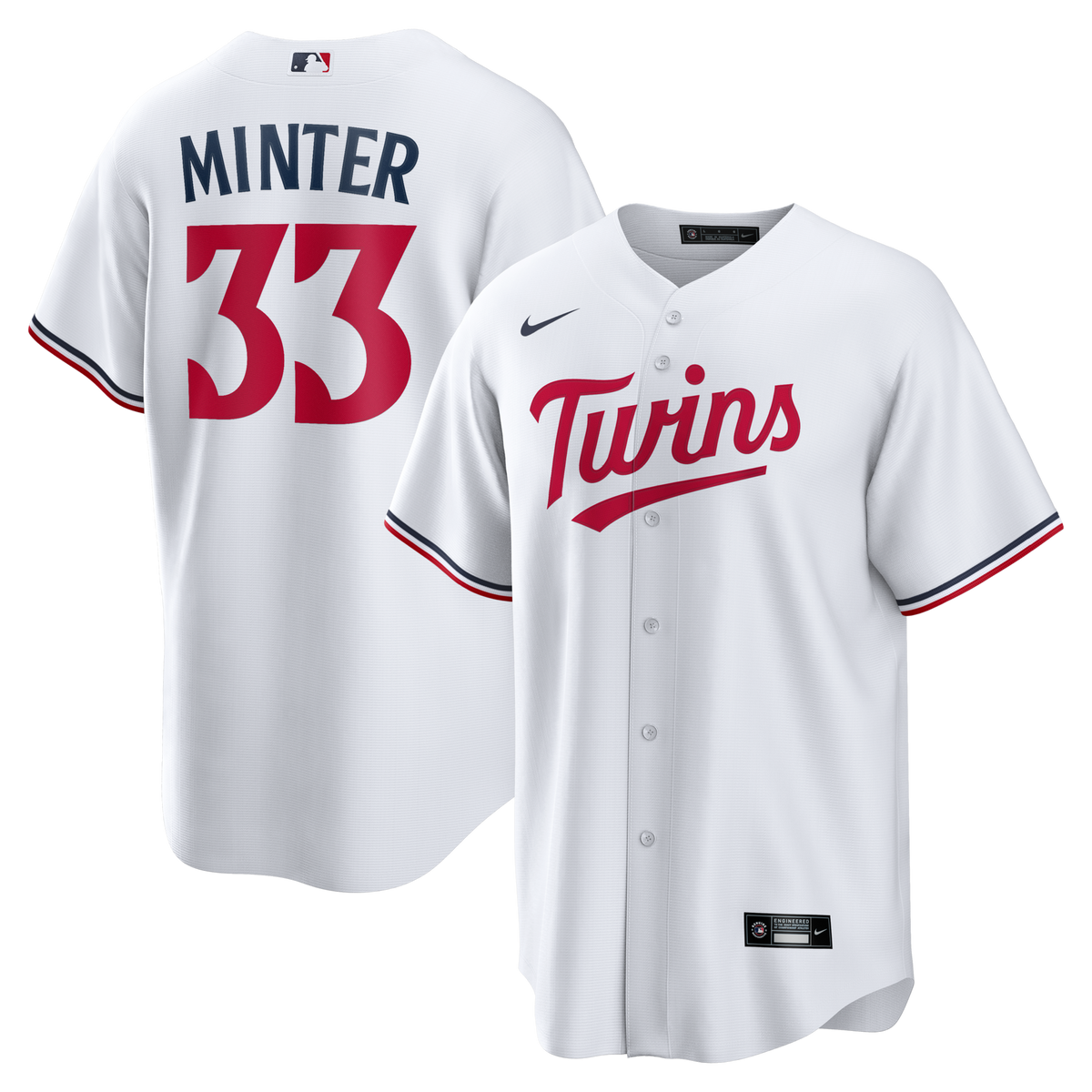 Minnesota Twins A.J. Minter White Home Replica Jersey