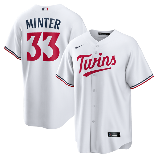 Minnesota Twins A.J. Minter White Home Replica Jersey