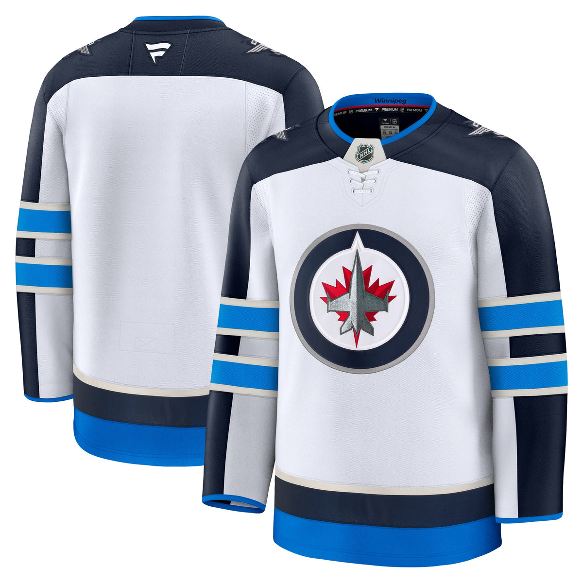 Winnipeg Jets Fanatics White Away Premium Jersey
