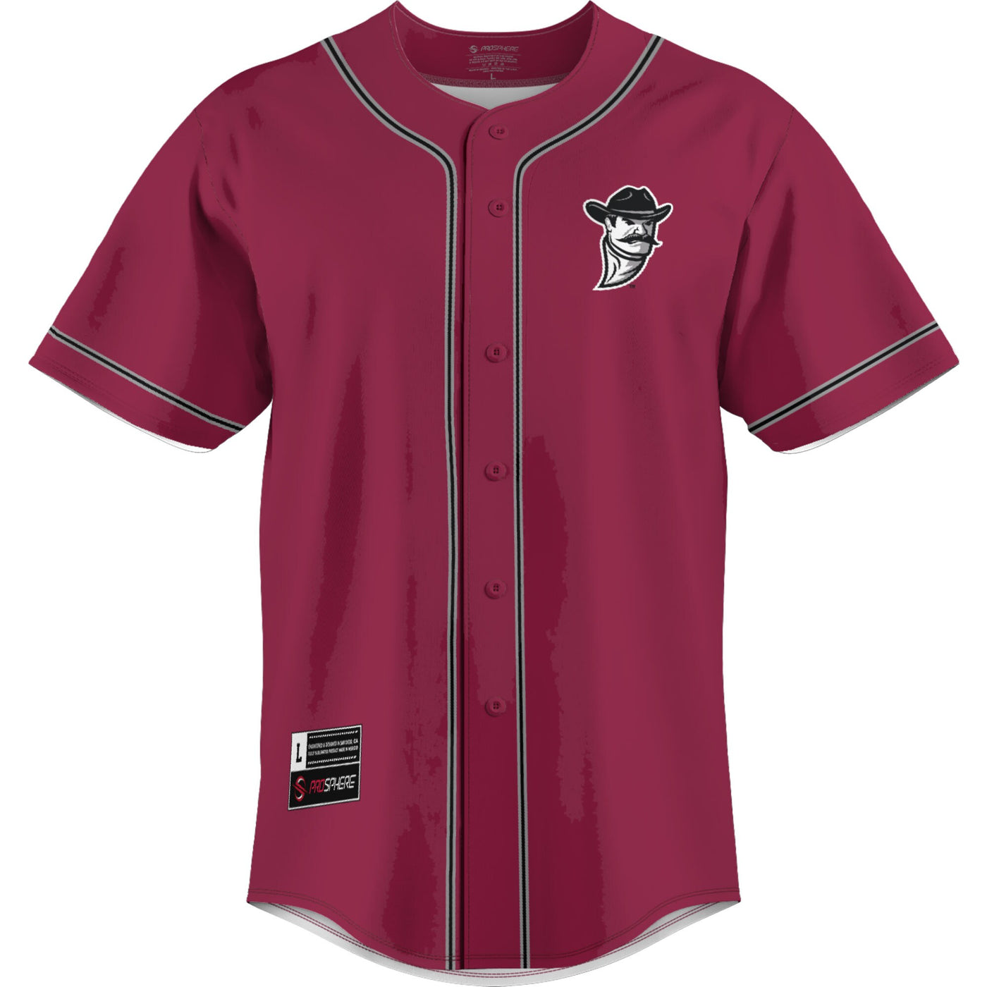 GameDay Greats Crimson New Mexico State Aggies Lightweight Baseball Jersey