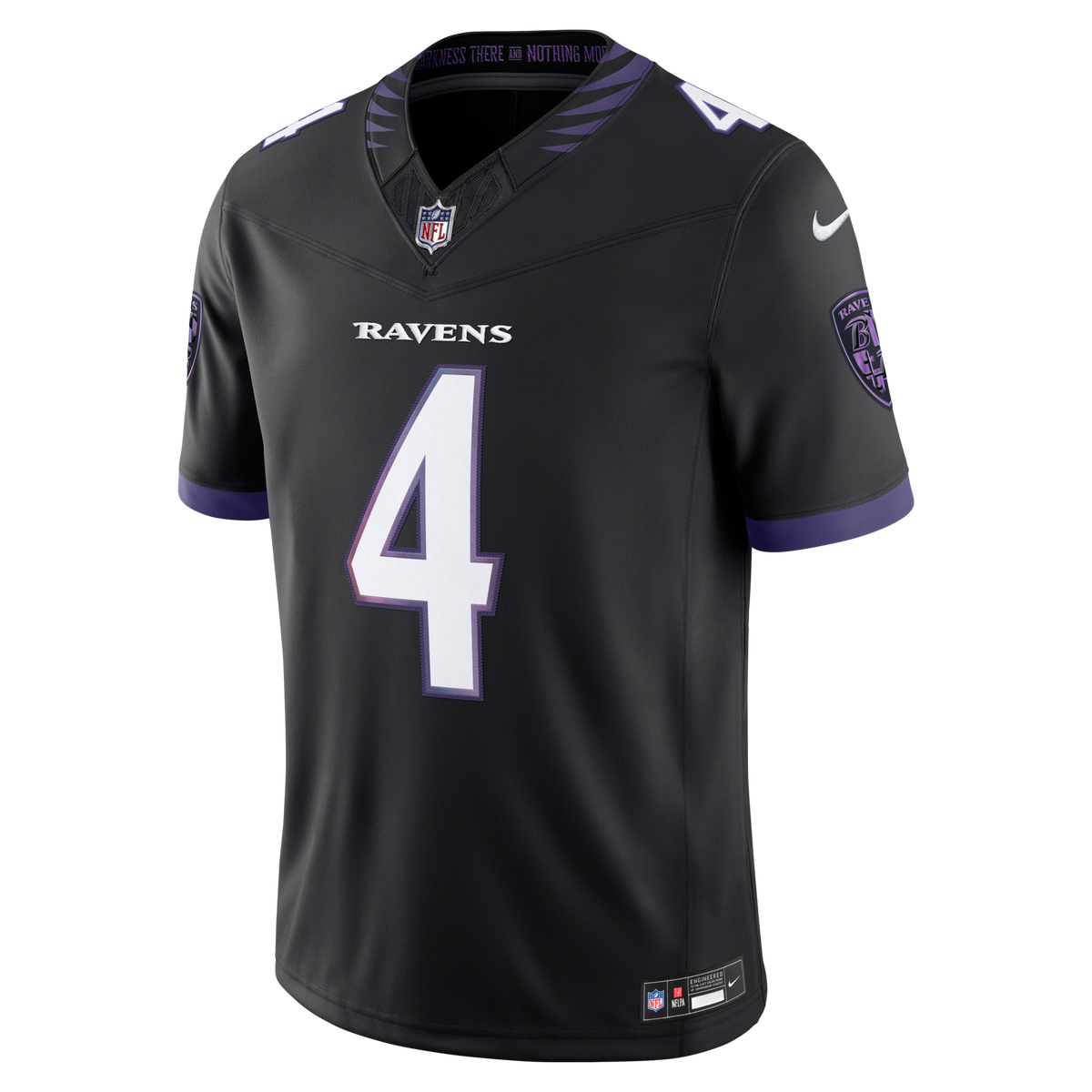 Baltimore Ravens Zay Flowers Black Alternate Alternate Vapor F.U.S.E. Stitched Limited Jersey