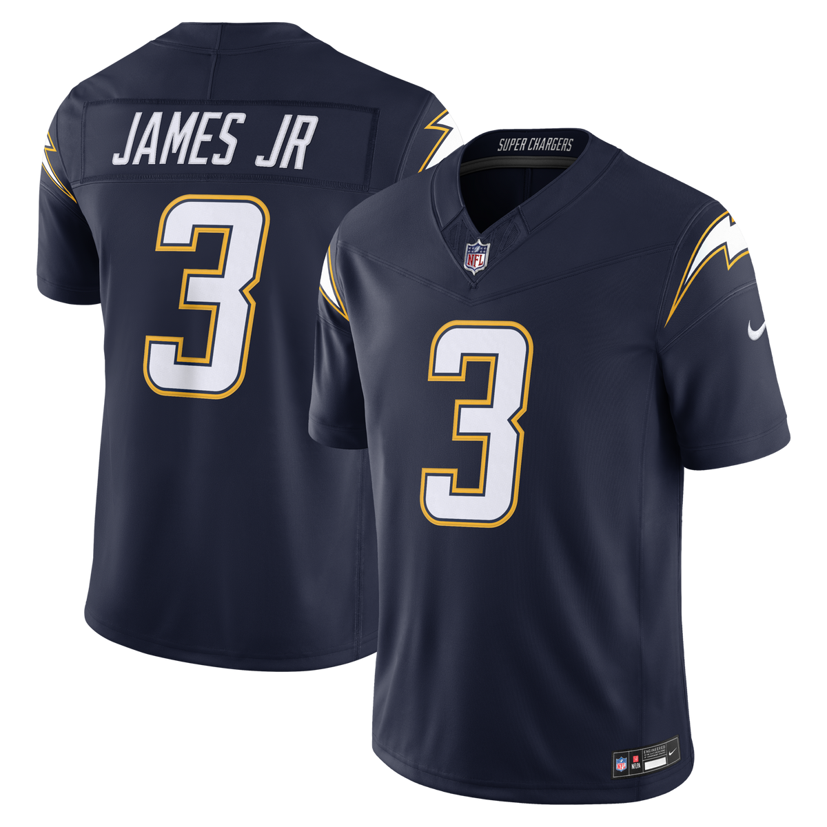 Los Angeles Chargers Derwin James Jr. Navy Alternate Super Chargers Vapor F.U.S.E. Stitched Limited Jersey