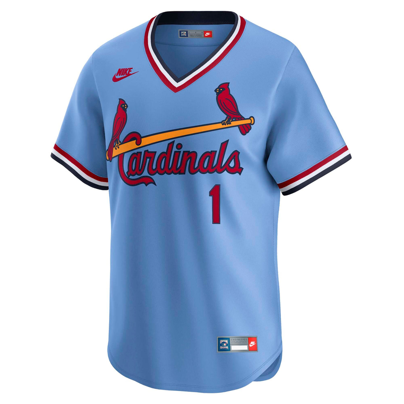 St. Louis Cardinals Ozzie Smith Nike Blue Throwback Cooperstown Collection Limited Jersey