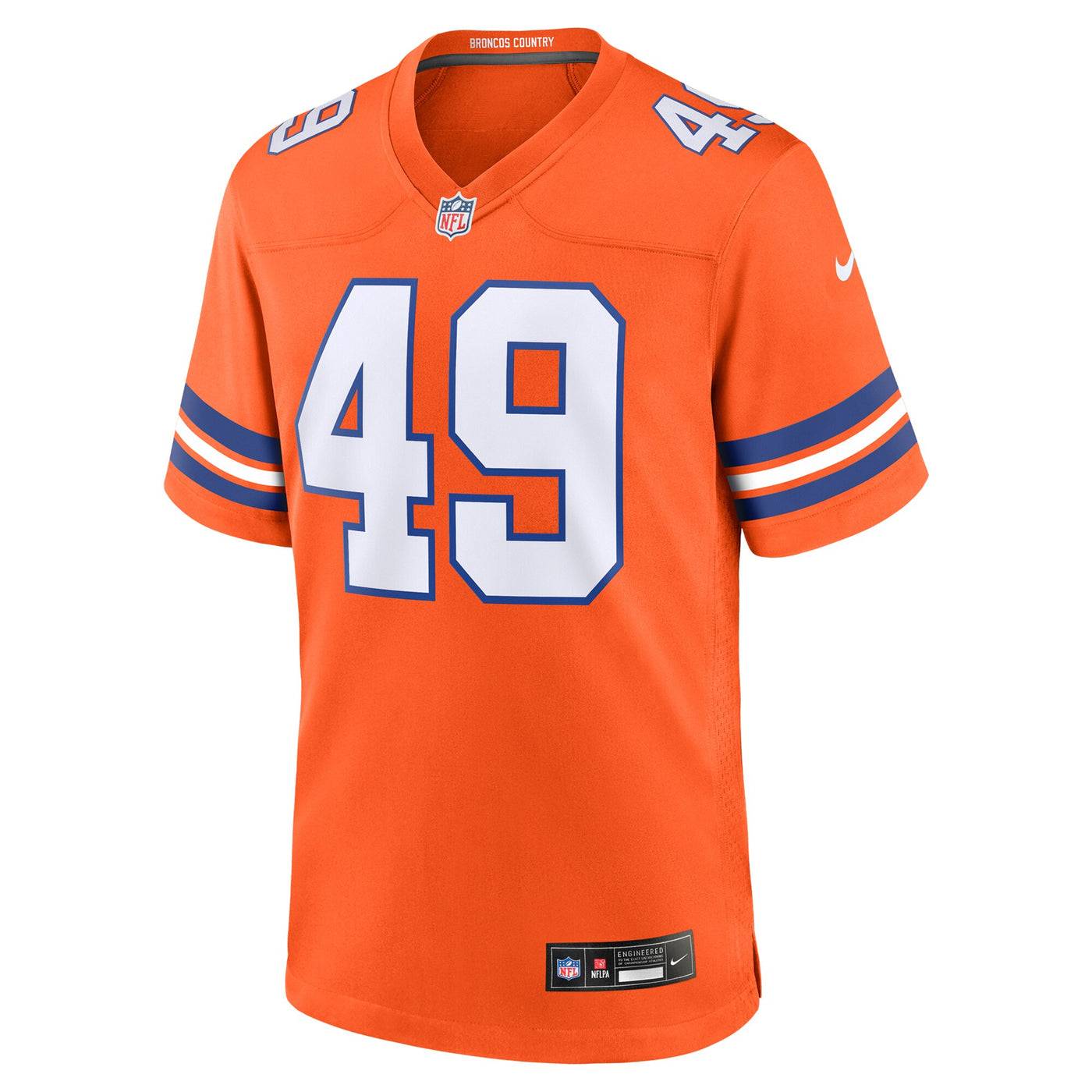 Denver Broncos Alex Singleton Nike Orange Alternate Game Jersey