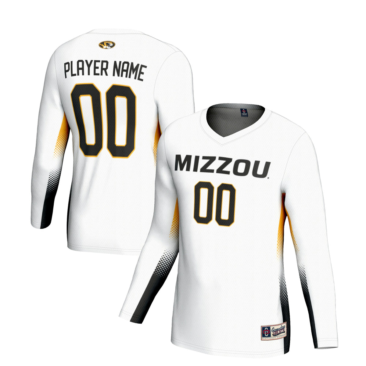 Missouri Tigers GameDay Greats NIL Pick-A-Player Lightweight Volleyball Jersey – White