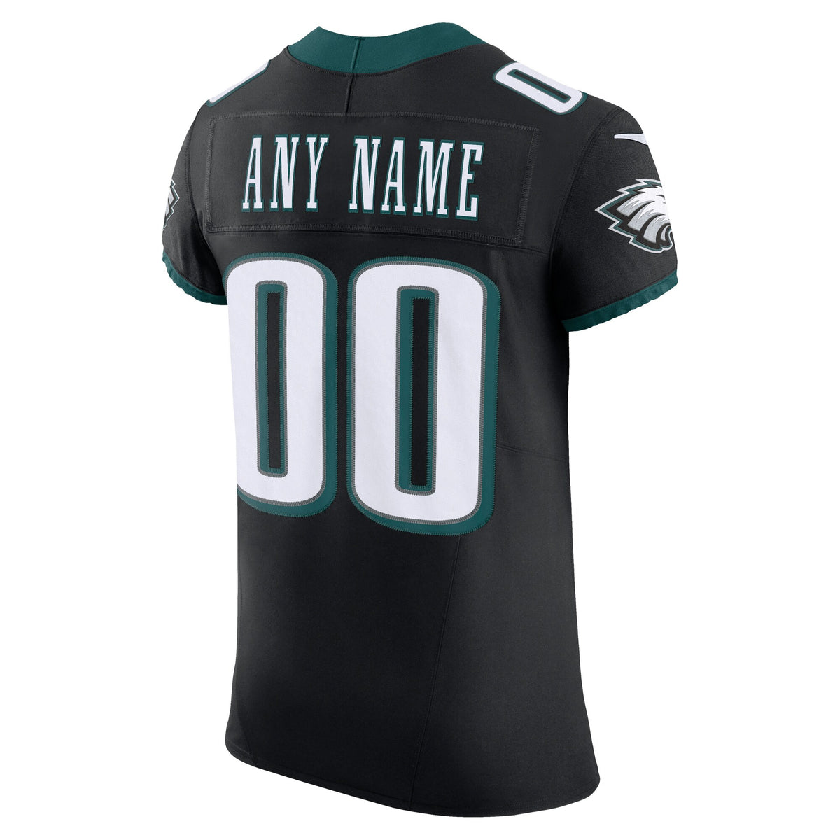 Philadelphia Eagles Black Alternate Vapor F.U.S.E. Elite Custom Jersey