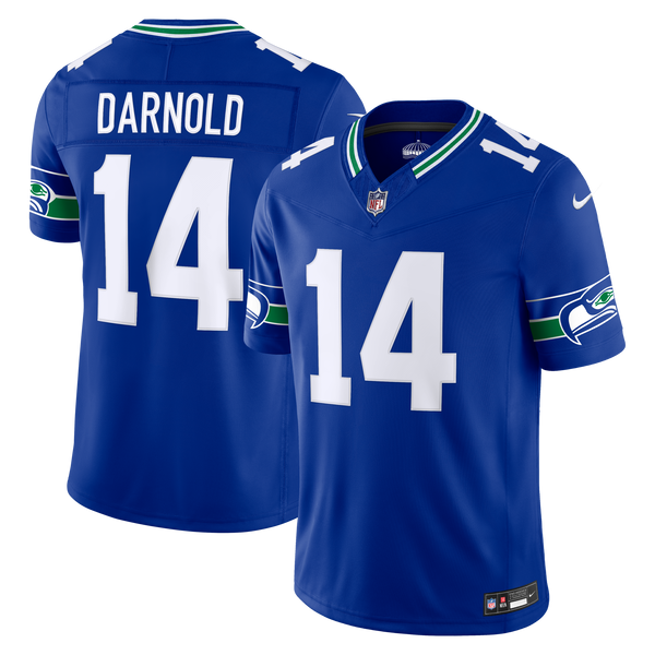 Seattle Seahawks Sam Darnold Royal Alternate Vapor F.U.S.E. Stitched Limited Jersey