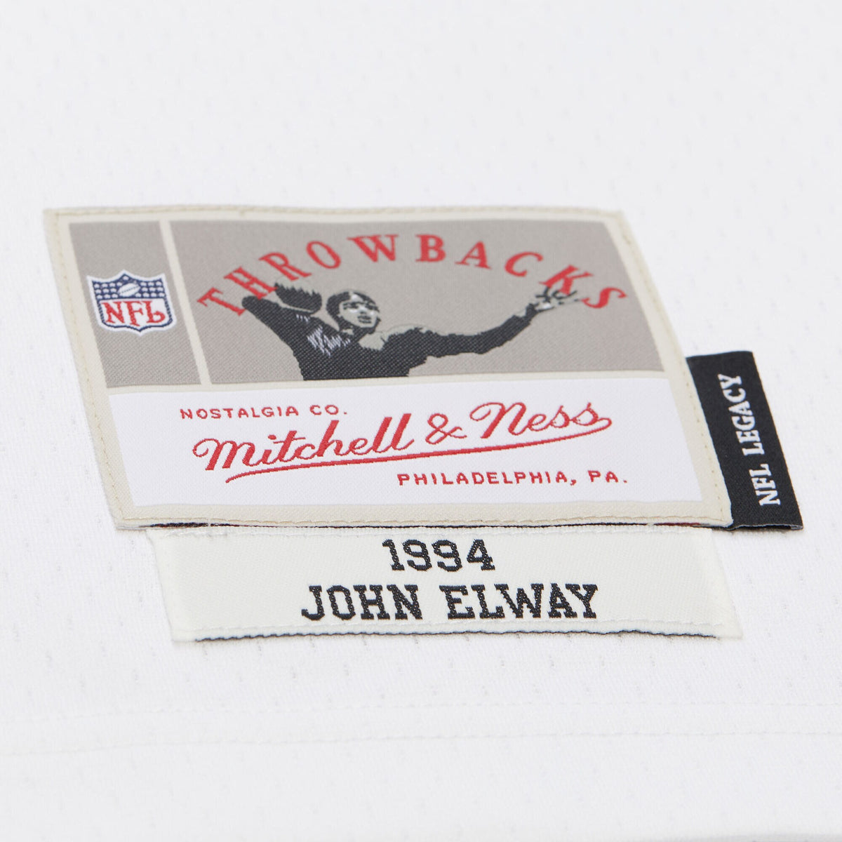 Denver Broncos John Elway Mitchell & Ness White 1994 Legacy Replica Jersey