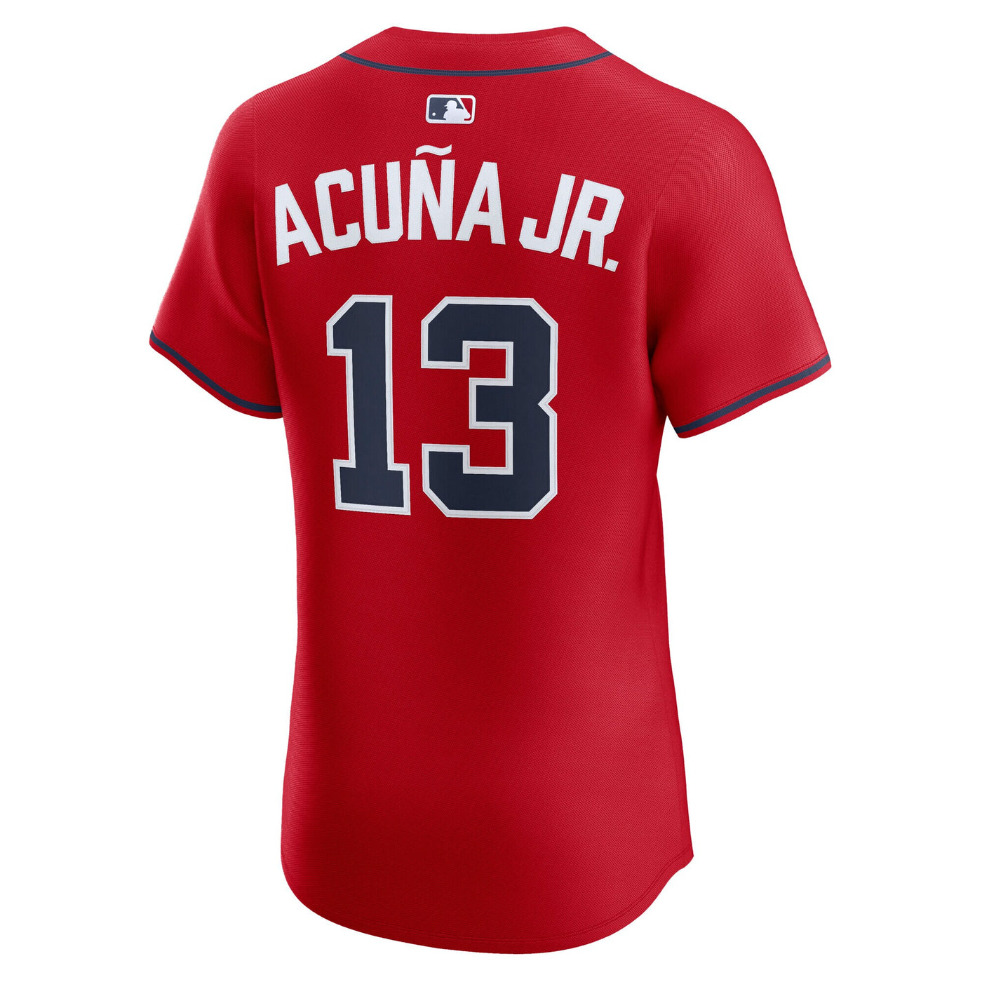 Atlanta Braves Ronald Acuña Jr. Nike Red Alternate 2 Elite Jersey
