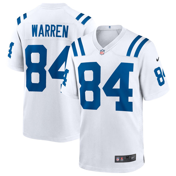 Indianapolis Colts Tyler Warren Nike White Game Jersey