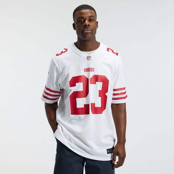 San Francisco 49ers Christian McCaffrey Nike White Game Player Jersey